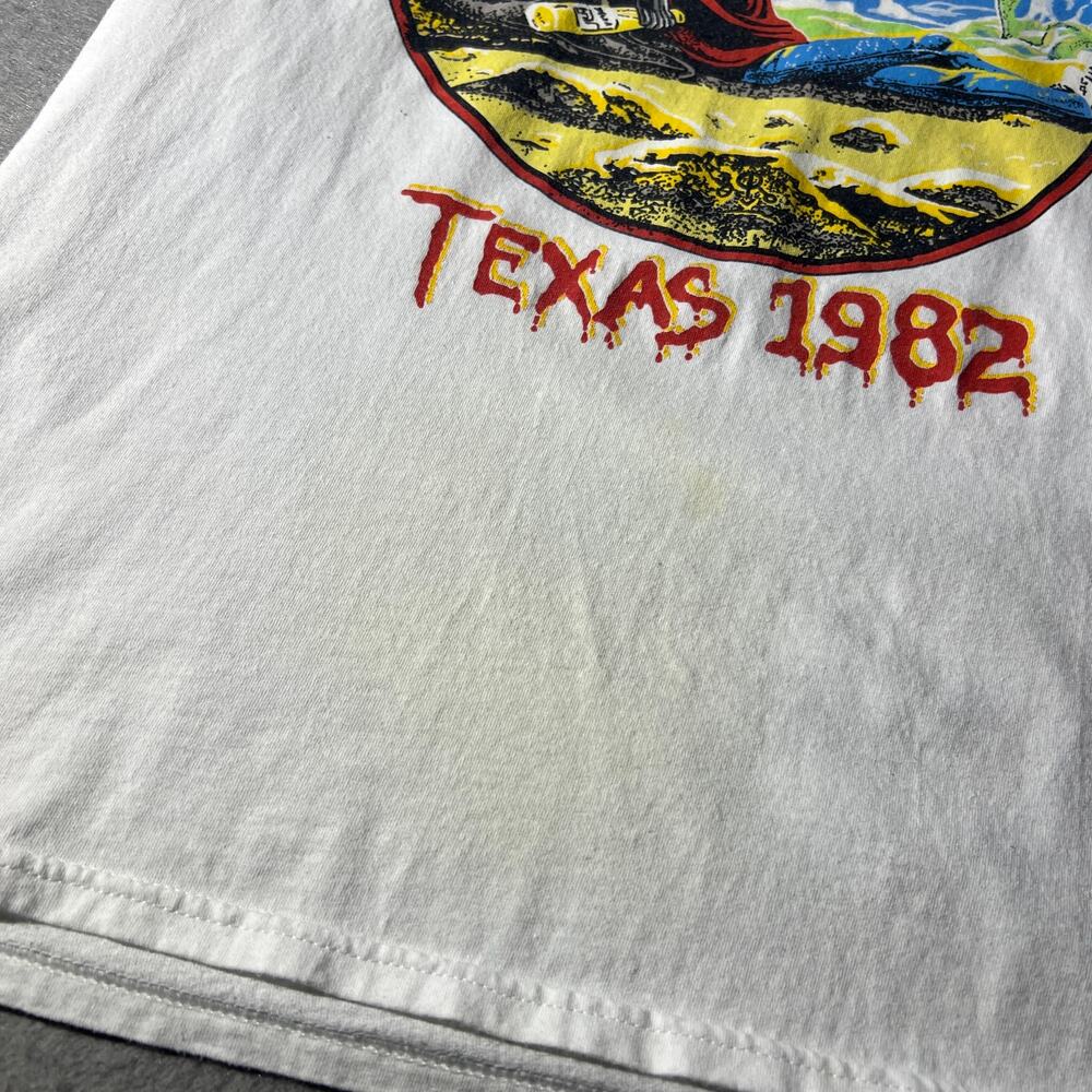 Iron Maiden Texas 1982 The Beast Tames Texas Tee L - Picture 8 of 11